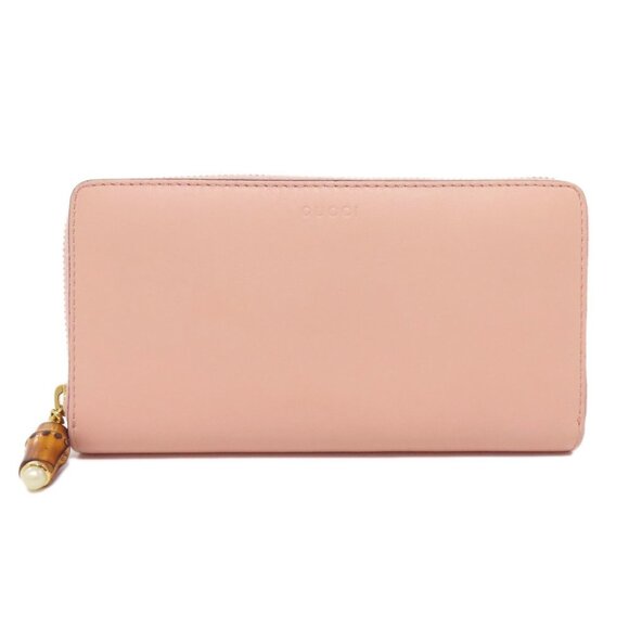 GUCCI Pink Leather Wallet - Picture 1 of 11